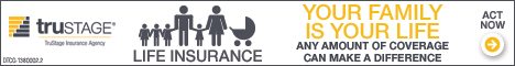 Trustage life insurance banner ad