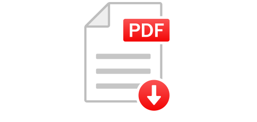 illustration of a document with the word PDF in red and a down arrow in red