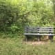 Picture of bench made of recycled bottle caps