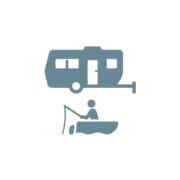 clip art of boat and camper