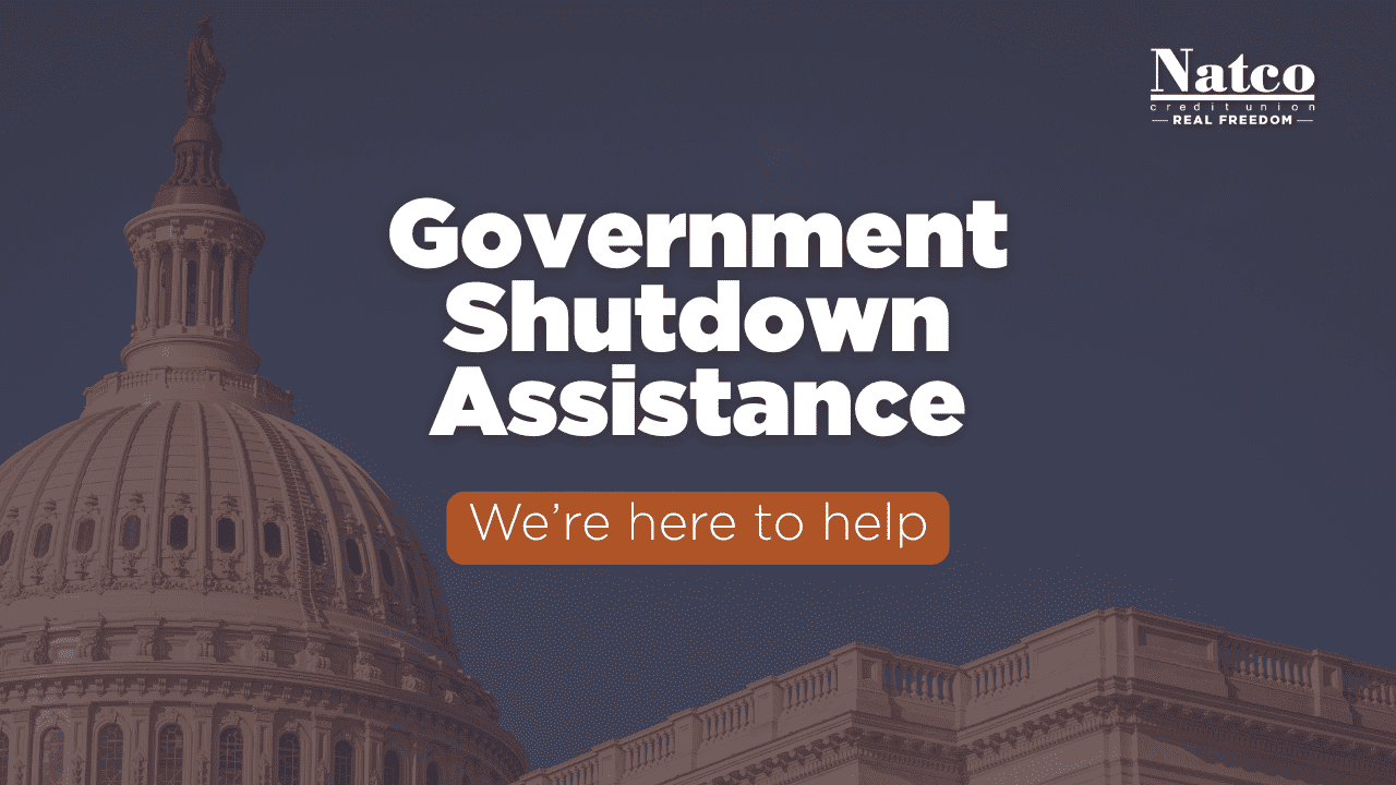 Government Shutdown Assistance picture of the capital building that says Government Shutdown Assistance - We're here to help