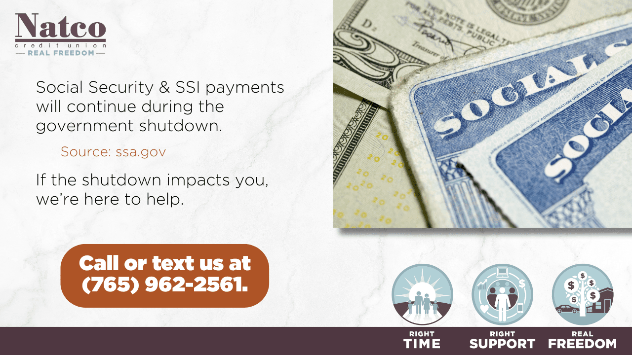 SSSSI Social Security & SSI payments will continue during the government shutdown - source: ssa.gov