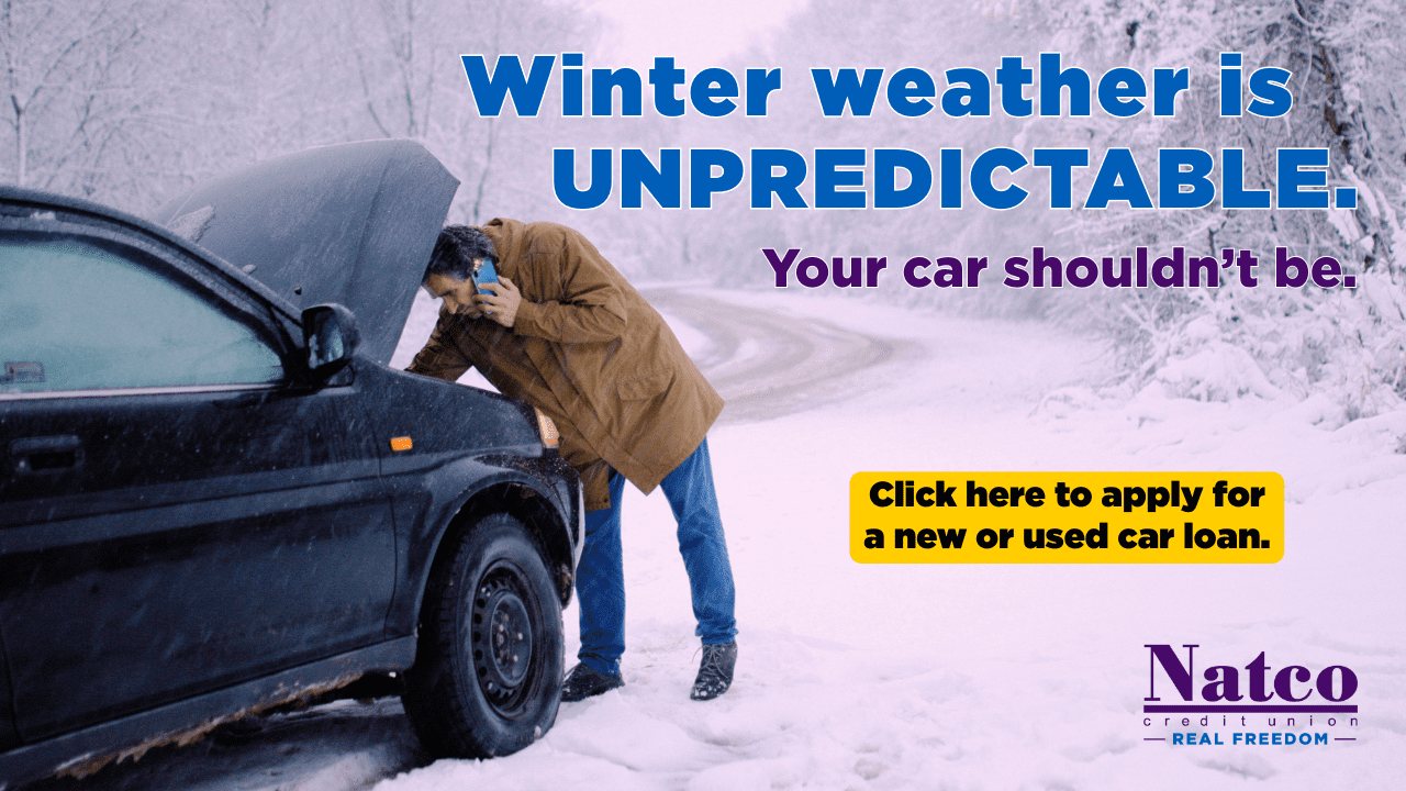 Winter weather is unpredictable. Your car shouldn't be. Click to apply for a new or used car loan.