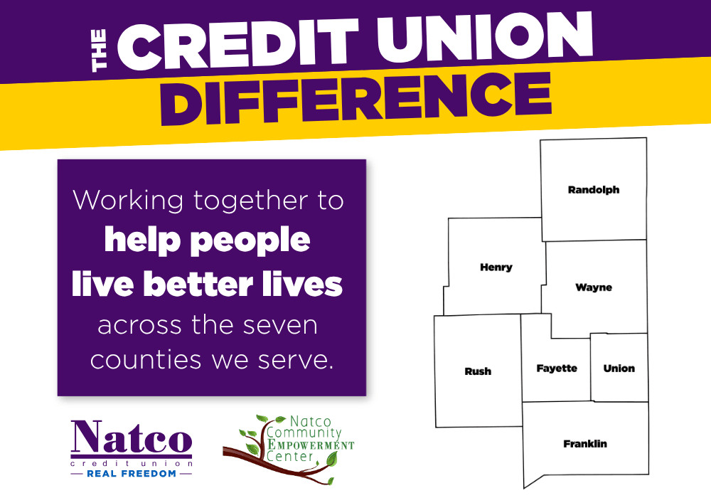 The Credit Union Difference - Working together to help people live better lives across the seven counties we serve